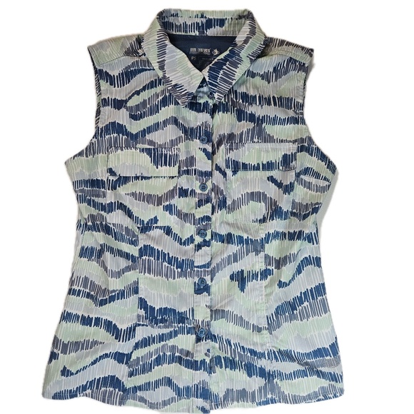 Reel Legends Shirt Womens Petite Small Mariner Sleeveless Outdoor Fishing Top - Picture 1 of 6